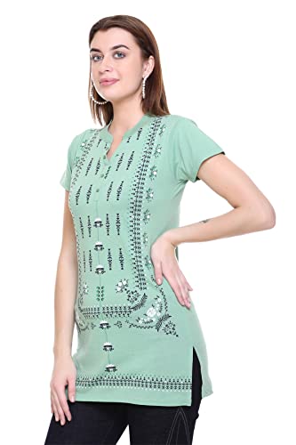 Image of In Love Women's Cotton Blend Plus Size Printed Kurti