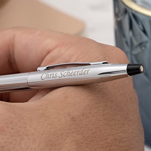Dayspring Pens Personalized Cross Pen | Engraved Cross Classic Century Pen Lustrous Chrome Ballpoint Gift Pen, Custom Engraving Executive Gift Pen. #TOP3