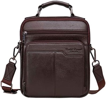 Xieben Vintage Leather Shoulder Messenger Bag for Men Travel Business Crossbody Pack Wallet Satchel Sling Chest Bags
