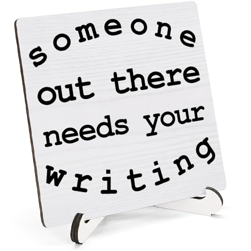 HSIASHENG Writer Author Novelist Gifts Wooden Stand Sign 5x5