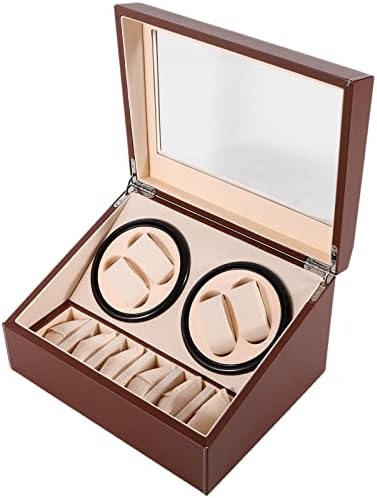 Automatic Watch Winder, 4+6 Automatic Watches Winders Storage Display Box Watch Winders Case