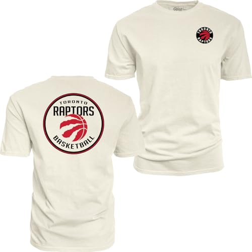 Toronto Raptors NBA Officially Licensed T-Shirt Ringspun Front/Back Ivory, X-Large