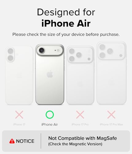 Image of Ringke Onyx Compatible with iPhone Air (17 Air) Case Back Cover Rugged Flexible Durable Anti-Slip TPU Protection Shockproof - Camo Black