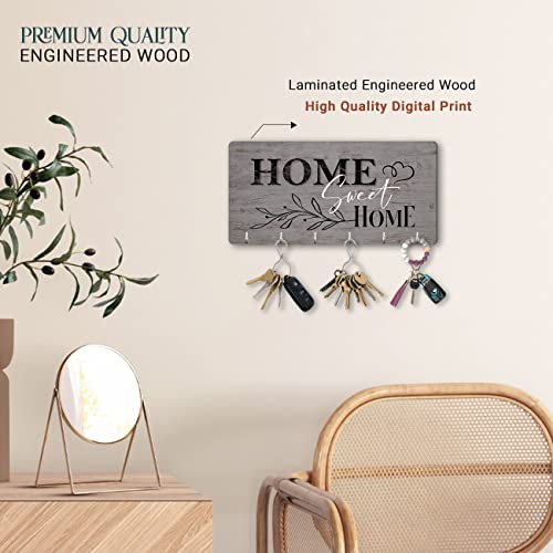 Image of kotart Unique Stylish Modern Wooden Key Holder for Home Decor Living Room Office with Stylish Key Organizer | Designer Wall Decor | Wall Art Decorative Items | Wall Decoration (Hanging 7)