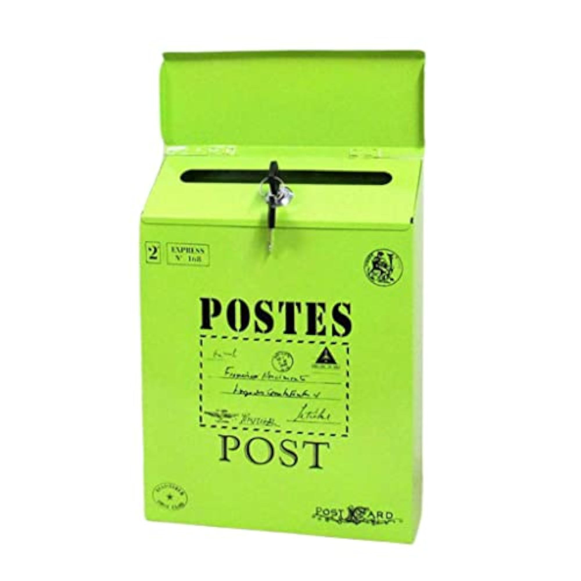 Creative Iron Mail/Letter/Post/Newspaper Holder Box, Green