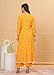 JVSP FASHION Yellow Color Embroidered Anarkali Kurta set with Dupatta In Rayon fabric Indian Tunic Dress Ethnic Wear Collection For Women & Girls