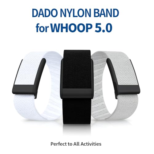DADO Nylon Soft Band Compatible with WHOOP 5.0, One, Peak, and Life | Adjustable, Durable & Secure Fit Strap | NOT for Gen 4 (White/Black Connector, One/Peak) by DADO - Image 4