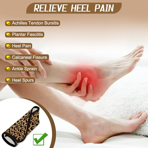 Image of Castor Oil Pack Wrap for Ankle Feet, Reusable Organic Cotton Castor Oil Compress Adjustable Feet Brace for Women Ankle Support Plantar Fasciitis Relief