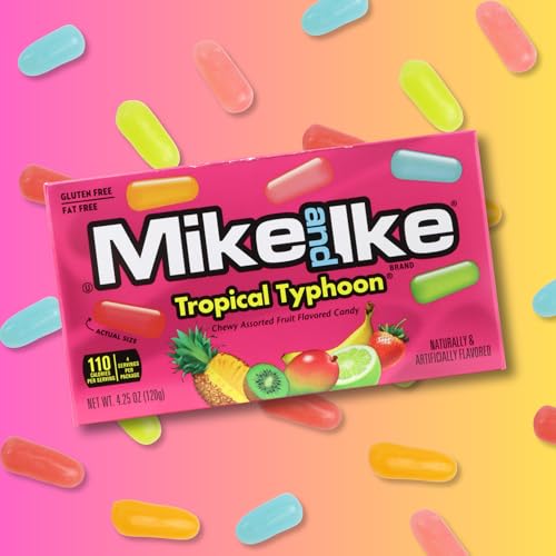 Mike and Ike Tropical Typhoon Theater Boxes Dulces Assorted miniatura 4