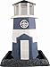 North States Village Collection Shoreline Large Nautical Blue/White Lighthouse Birdfeeder: Easy Fill and Clean. Squirrel Proof Hanging Cable included, or Pole Mount (pole sold separately). Extra Large, 8 pound Seed Capacity (9.5 x 10.25 x 14.5, Nautical Blue/White)