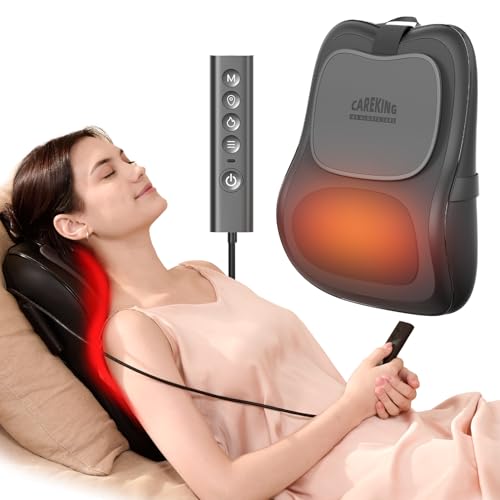 Image of Back Massager With Heat, Pain Relief For Deep Tissue,3D Lower Back Massager | Electric Up&Down Kneading Massage Pillow For Back, Neck, Shoulder, Leg,Birthday Christmas For Women Men Gifts,Home Office Use