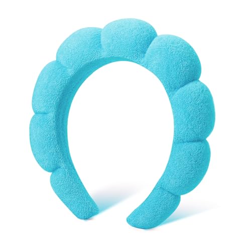 DRESHOW Spa Headband for Women Sponge Headband for Washing Face Clouds Soft Terry Cloth Makeup Skincare Headbands - Image 2