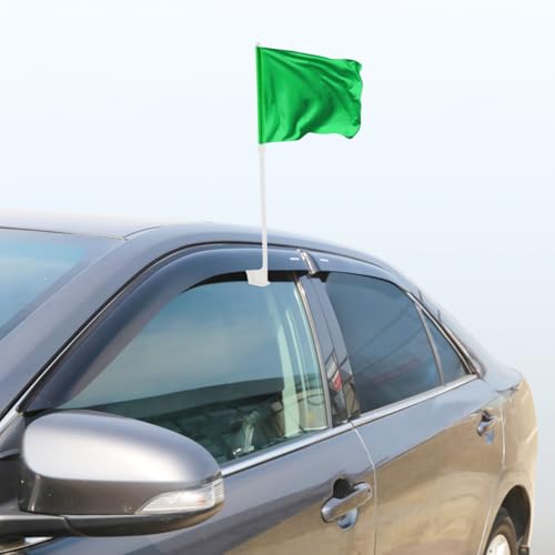 Parliky 12pcs Car Window Flagpoles Flag Holders for Vehicle Flags Adjustable Clips for Festivals and Celebrations Compatible with Cars Trucks
