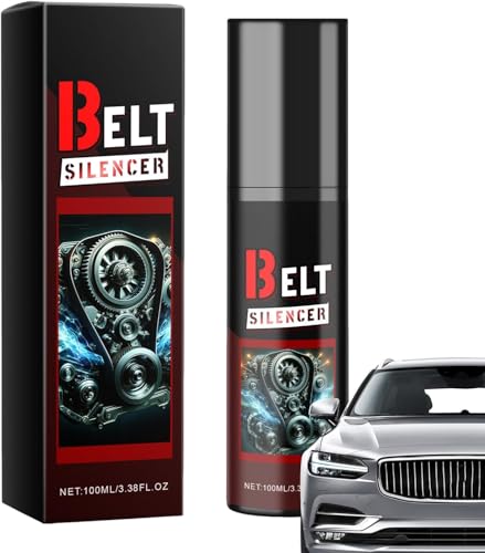 Car Belt Noise Spray,100ml Auto Belt Dressing Spray,Upgraded Engine BeltSilencer Lubricant,Anti-Slip Formula,Friction Reducer,for Car Truck Engine Drive Belts Maintenance Noise Reduction Protection