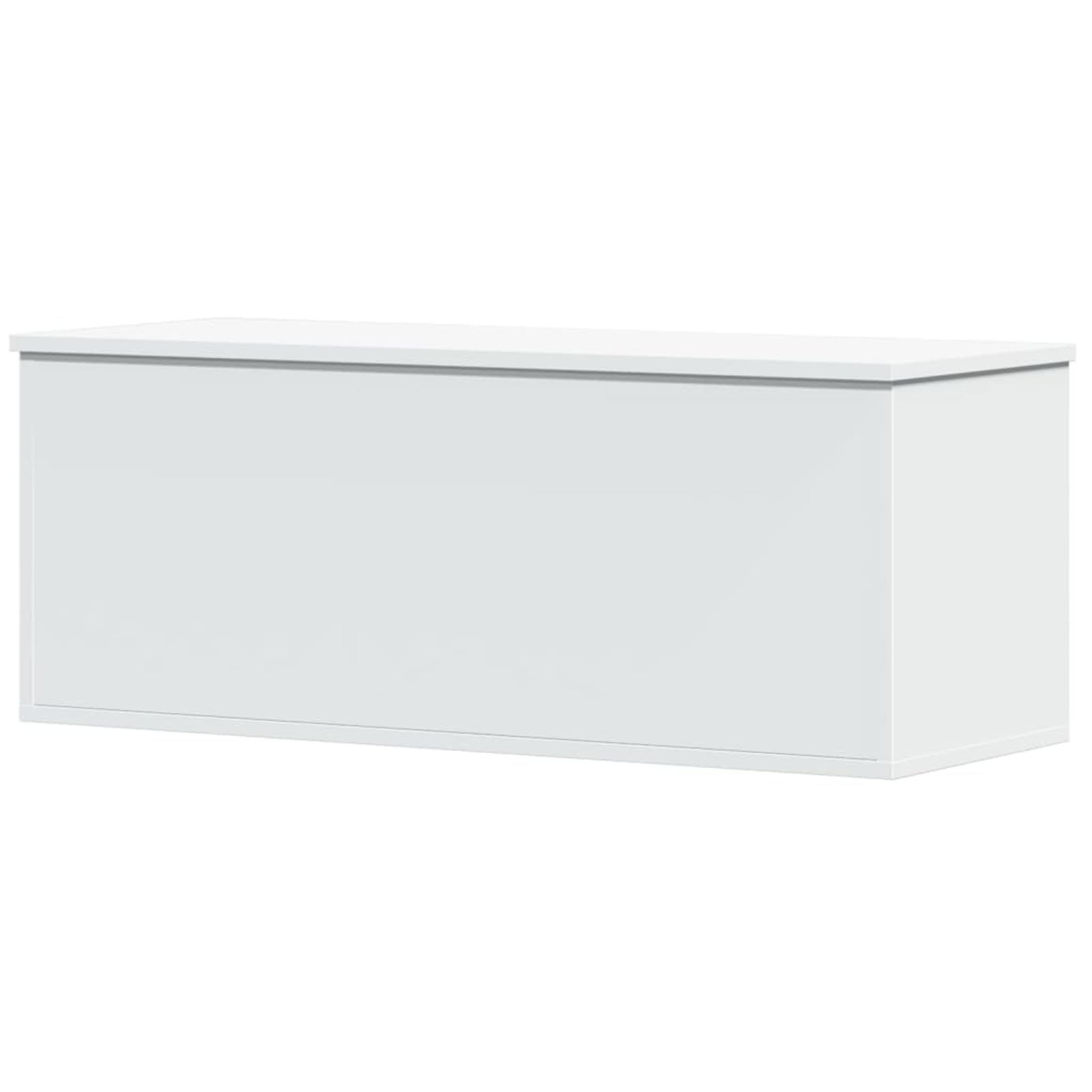 Homgoday Truhe mit Deckel Holztruhe Aufbewahrungstruhe Aufbewahrungsbox Spielzeugkiste Kissentruhe Aufbewahrungskiste für Flur Schlafzimmer Wohnzimmer Weiß 90x35x35 cm Holzwerkstoff