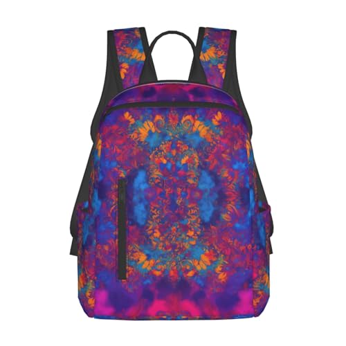 Sac à dos de randonnée imprimé hippie idéal pour camping et voyage