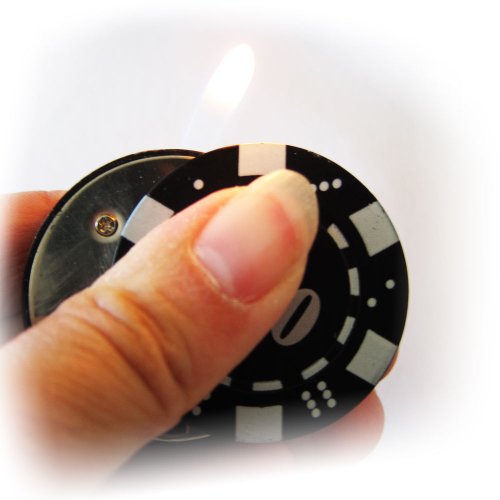 Encendedor recargable de butano verde estilo vintage miniatura 2