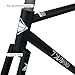 YFGSFWTS 50/52/55CM Fixed Gear Bike Frameset 700C Cr-Mo Steel Signle Speed Track Bike Frame C Brake Quick Release 100mm/120mm BSA BB68mm(Black,55cm)