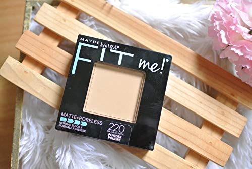 Image of Maybelline Fit Me Matte+Poreless Pressed Powder For All Skin Types 8.5Gm With Ayur Product In Combo (220-Natural Beige)