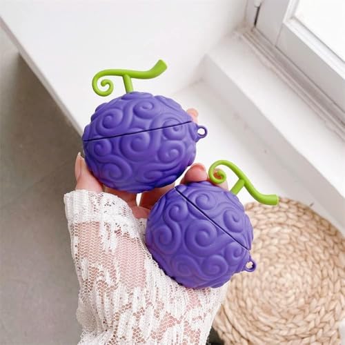 Image of Earbuds Cover for Airpods pro 3, Cute Silicone Protective Case Shell Anime Devil Fruit Style Compatible with Airpods pro 3 2025 for Boys and Girls