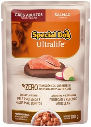 Tendências Emergentes na Alimentação dos Gatos: Atualize-se 26 Ração Úmida Special Dog Ultralife para Cães Adulto Sabor Salmão 1...