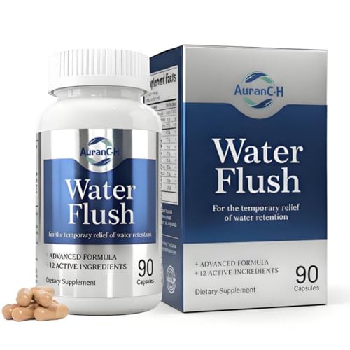 Water Retention Capsule for Weight Control, Water Detox Balance Support, Cortisol Reducing Supplements with Cranberry, Instant Relief from Bloat & Swelling, Diuretic Water 90 Capsules for Women & Men