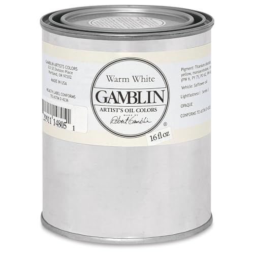 Gamblin Artist39;s Oil Color 16 oz Can - Warm White