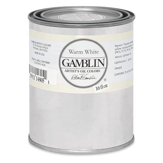 Gamblin Oil Color, Warm White - 16 oz