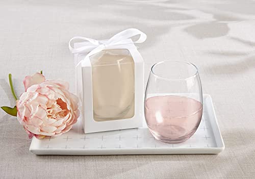 Kate Aspen 9 Oz. Stemless Wine Glass (Set Of 12)| Kitchen Drinking Glass Or Diy Party Favor, Wine Glass Set, White Wine Glass Or Red Wine Glass, Modern Stemware #TOP7