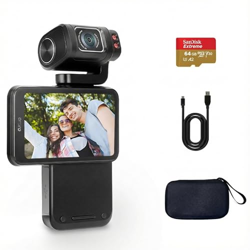ORDRO M3 Handheld Digital Camera, 5K Video Camcorder 48MP 4K/60fps, 3.5'' Flippable Screen 3250mAh Battery WiFi IR Night Vision Camera for YouTube Vlogs w/64G Card