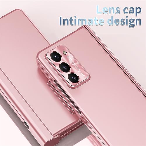 Coque Samsung Z Fold 5 ultra mince en polycarbonate mat rose - 7