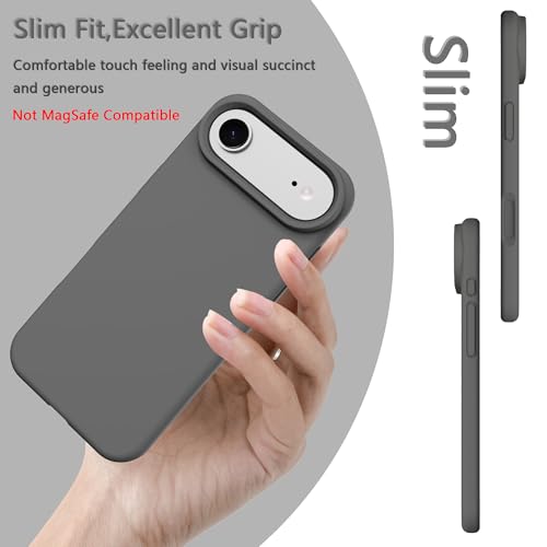 Image of iPhone air Case Silicone,Soft Microfiber Lining(Charcoal Gray)