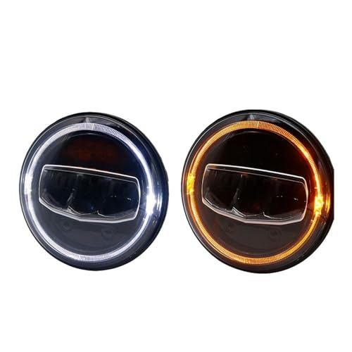 Phare LED 7 pouces DRL Halo avec clignotant pour Wrangler JK et Defender avant