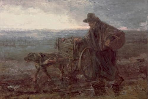 Impression tableaux sur toile de Jozef Israëls 60x90cm