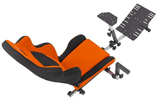 image for OpenWheeler GEN3 Racing Wheel Simulator Stand Cockpit, Orange Seat. Co