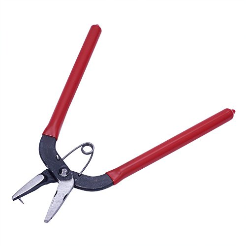WATERCARBON Jewelry Hole Punch Pliers Jewelry Pliers Eyelet Pliers Craft Paper Leather Hole-Punching Handed Tool Cutter Red Pin:1mm (RED, 7)