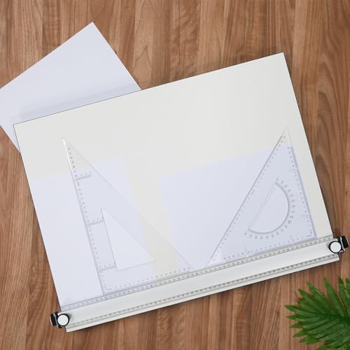 Zonon A2 Portable Drawing Board, Multi-Function Metric Drafting Table Drafting Board with Clear Rule Parallel Motion and Angle Adjustable Measuring System by Zonon - Image 4