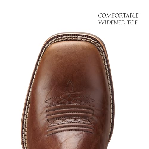 Image of SUREWAY Cowboy Boots For Men - Mens Square Toe Western Boot,Oil /Slip Resistant,Durable Fashionable Classic Pull on 10 Inch Boots Mid Calf Wellington Boots