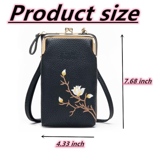 Women Sling Cross-Body Wallet with Mobile Cell Phone Holder, Crossbody Bags for Women Travel2