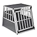 EUGAD Hundetransportbox Alu Hundebox für Hunde 65x85x71cm, Hundebox Auto Kofferraum mit Sicherheitsverschluss, Auto Hundetransportbox, robust Autotransportboxen für Kleien mittlegroße Hund