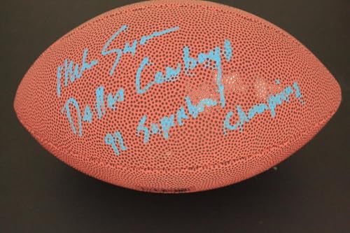 MIKE SAXON Dallas Cowboys Autographed Signed 1992 SUPER BOWL CHAMPS RARE - Autographed Footballs