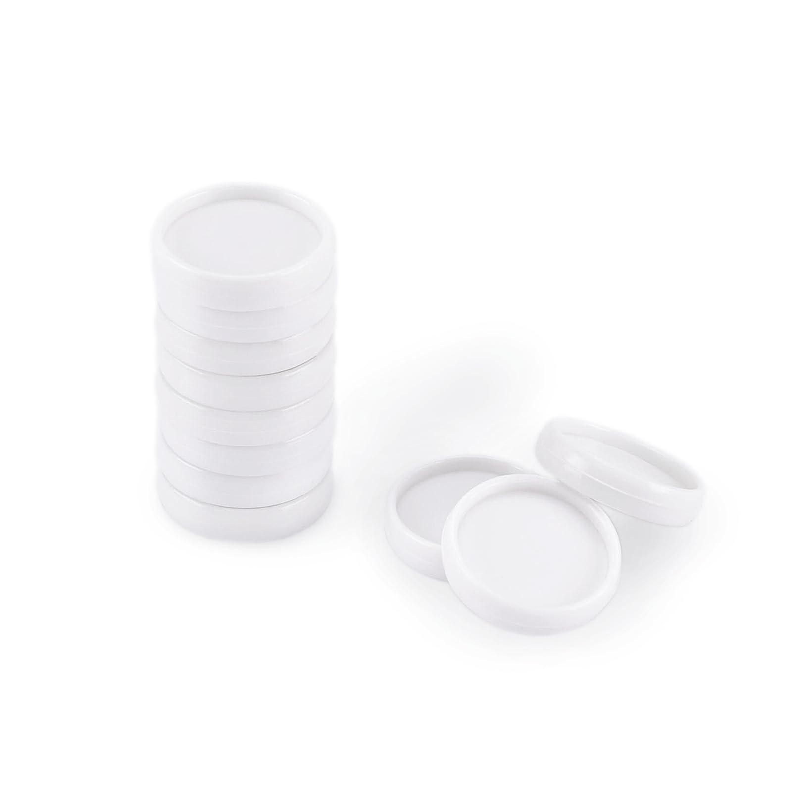 Vaessen Creative Binding Discs White 24 mm - 11 pcs for The Bind Easy Binding Machine - for Bookbinding Notebooks, Documents, Planners and Journals - Reusable