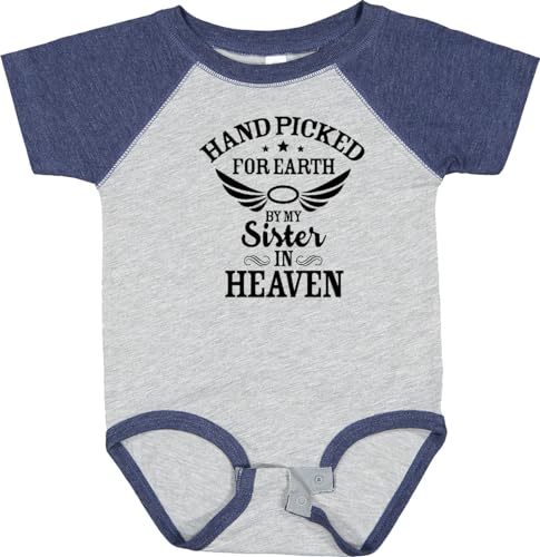 Image of inktastic Handpicked for Earth By My Sister in Heaven with Angel Baby Bodysuit
