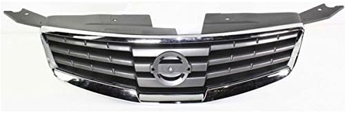 Compatible con montaje de parrilla delantera Maxima 07-08, carcasa cromada con inserto de plástico negro