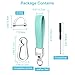 QBUC Genuine Leather Car Keychain,Universal Heavy Duty Metal Key Chain Accessories,Car Fob Key Keychain Holder with 360 Degree Rotatable Snap Swivel and Anti-Lost D-Ring for Men Women(Mint Green)
