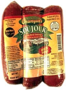 Dried Beef Sausage - Soujouk 16oz