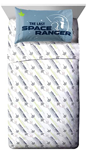 Jay Franco Disney Pixar Lightyear Space Command 7 Piece Full Size Bed Set - Includes Comforter & Sheet Set - Bedding Features Buzz - Super Soft Kids Fade Resistant Microfiber #TOP2
