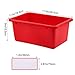 Outus 24 Pack Book Bins for Classroom Plastic Cubby Storage Bins Colored Kids Toy Organizer Container with 120 Pcs Self Adhesive Label for Student Teacher Library School Office Home(Rainbow Color)