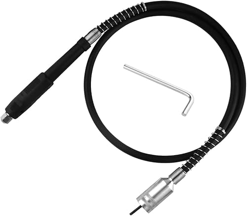 UPTODATETOOLS Flexible Flex Shaft Adapter Attachment Power Drill Extension Cord Rotary Grinder Tool 39Inch Length
