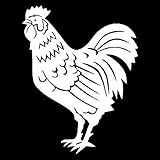  SHMAZ 9,9 x 12,6 cm gro脽er Autofenster-Aufkleber, stilvoller Bauernhof-Auto-Styling-Aufkleber, Schwarz/Silber